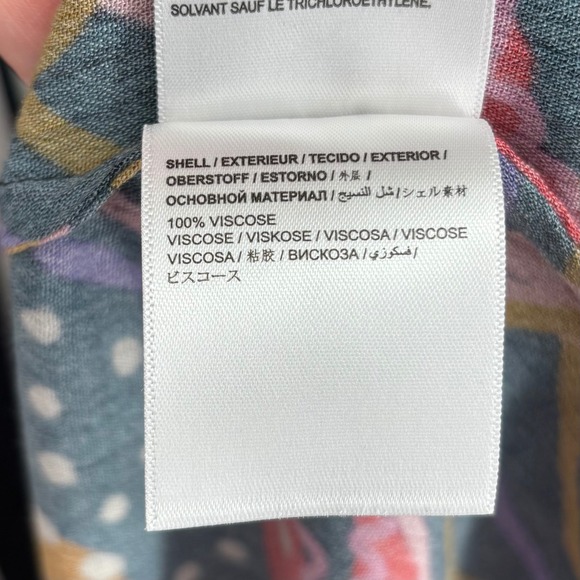 NWT Farm Rio Anthropologie Under The Sea Cover-Up Dress Sz XS Navy Ocean Print - Picture 4 of 12